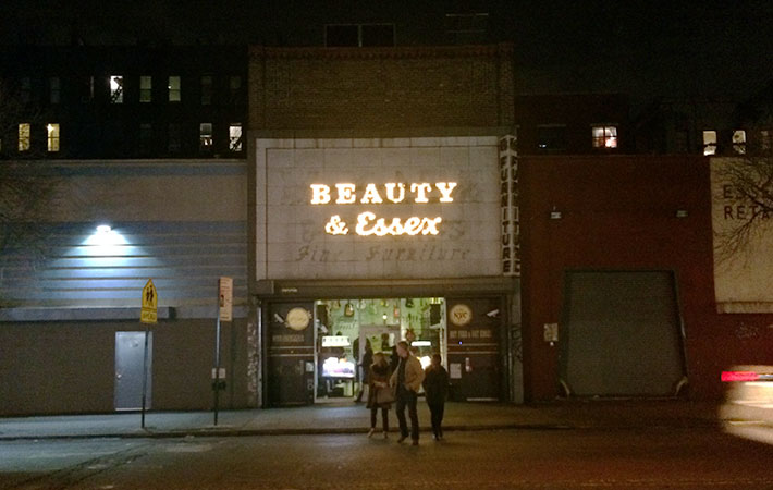 beauty & essex exterior