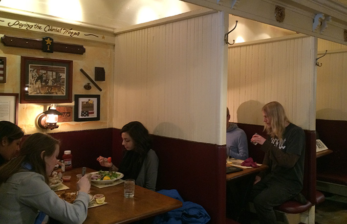 hungry for design union oyster house downstairs booths