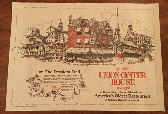 hungry for design union oyster house placemat